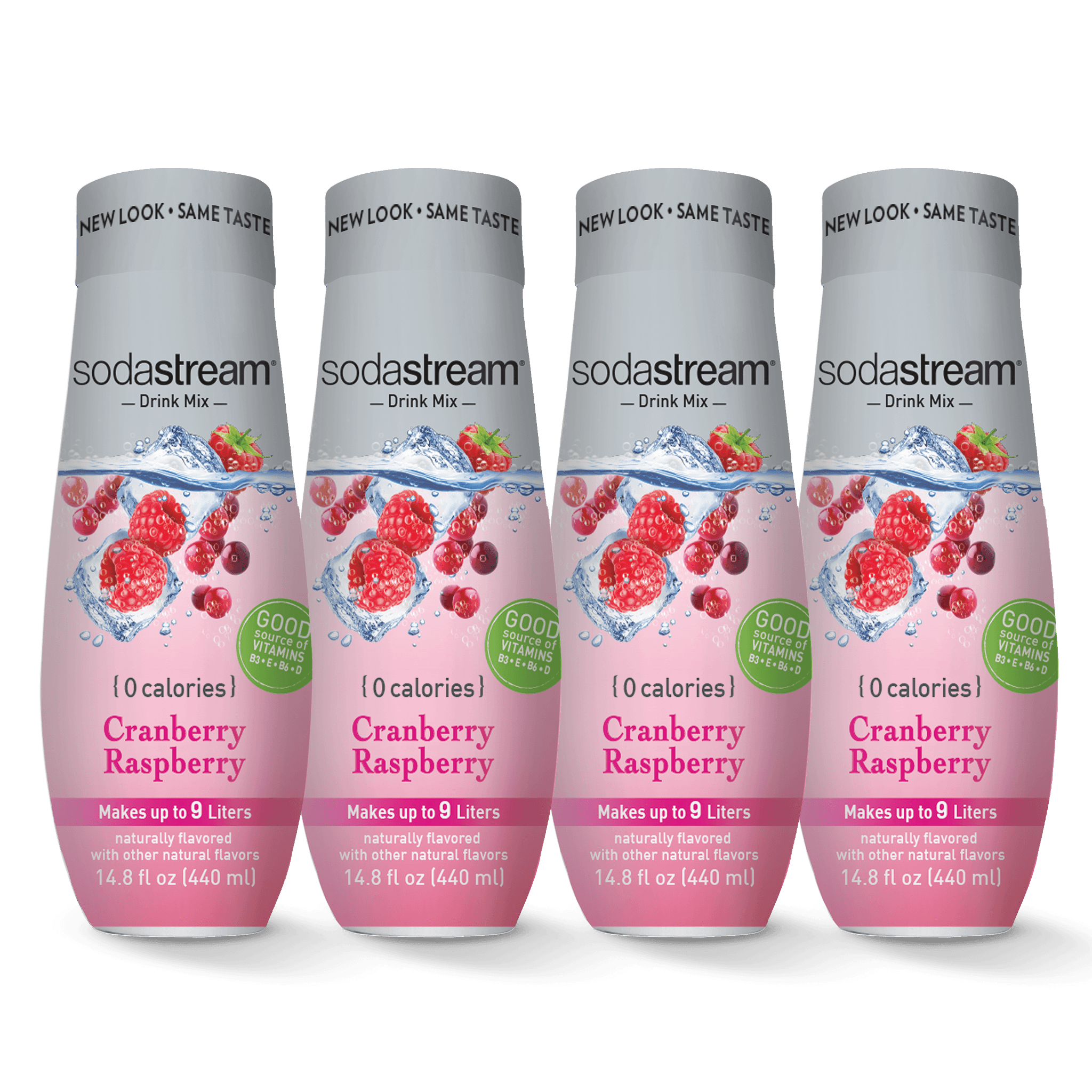 Cranberry Raspberry Zero Calorie 4 Pack sodastream