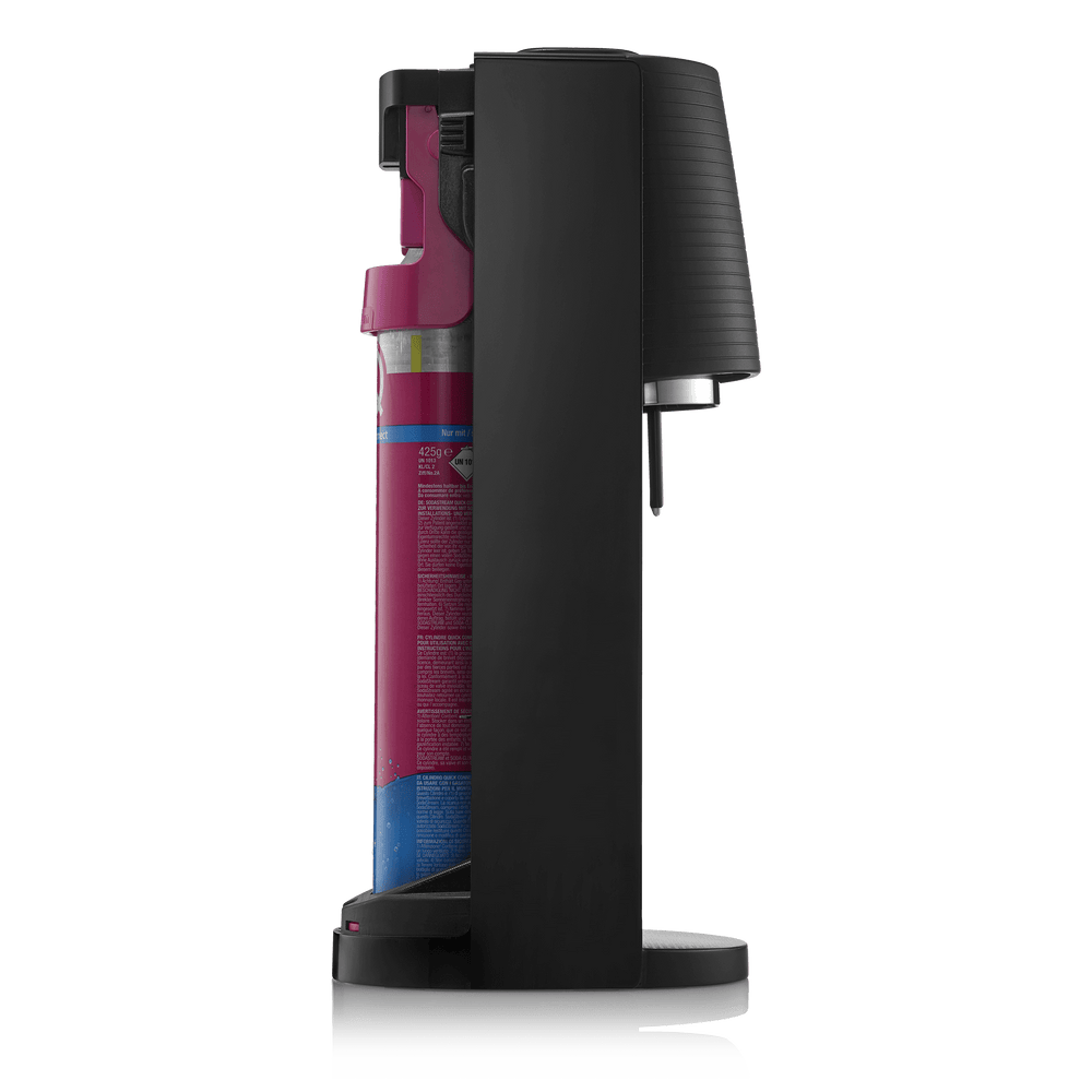 sodastream black terra carbonation bundle with pink quick connect