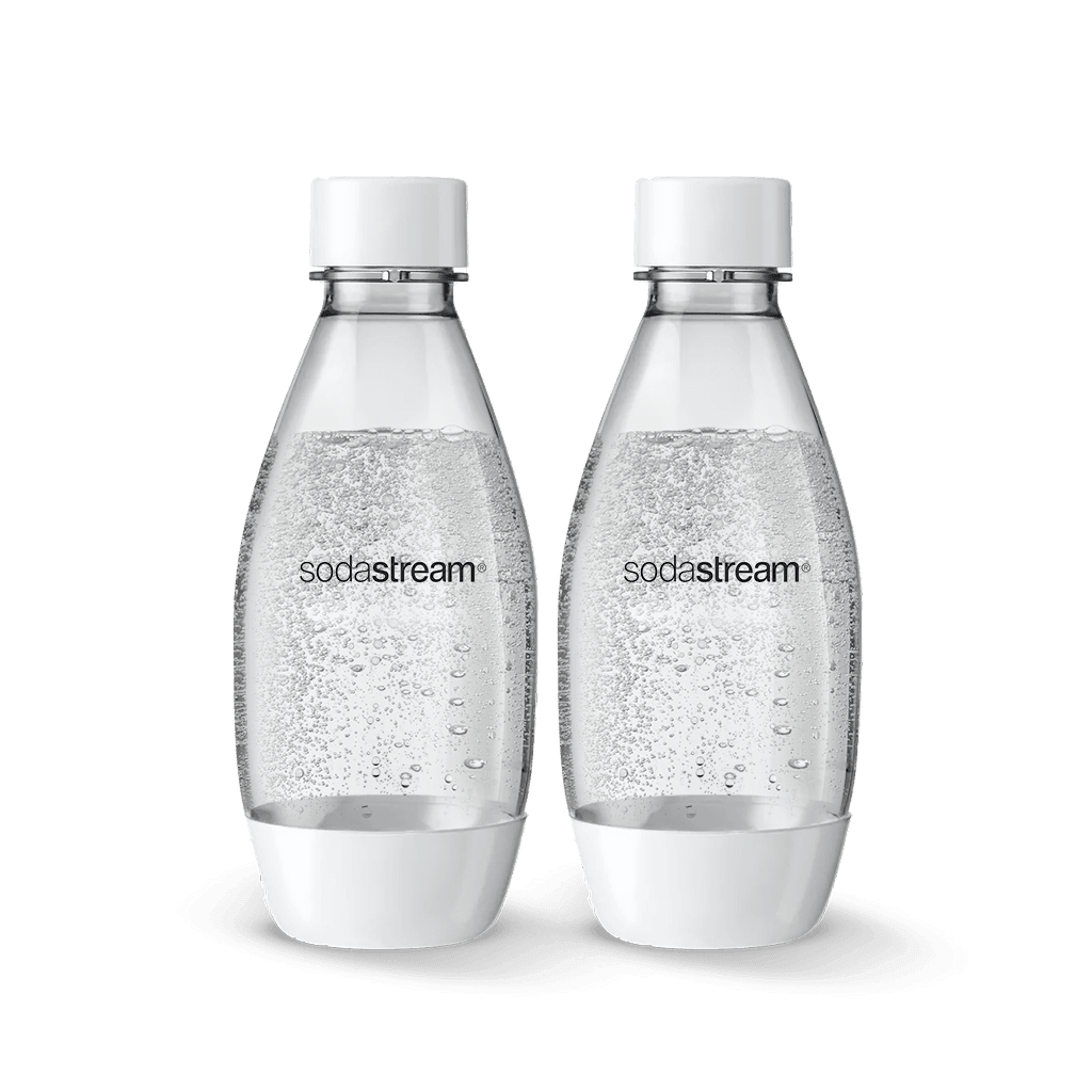 SodaStream 0.5L Slim Dishwasher Safe Bottles Twin Pack - White sodastream