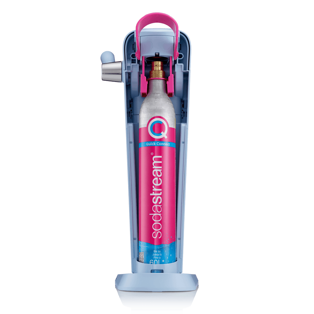 sodastream art misty blue carbonation bundle with quick connect