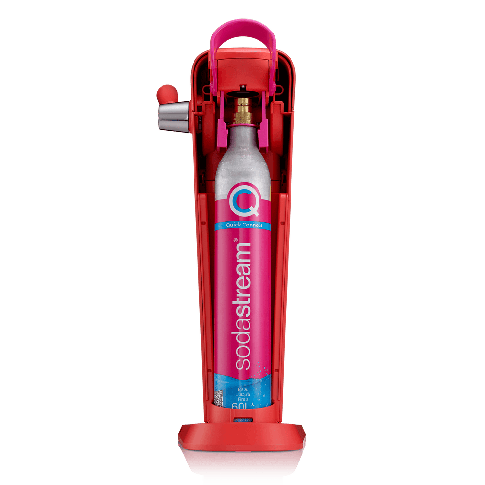 sodastream red art carbonation bundle pink co2 cylinder