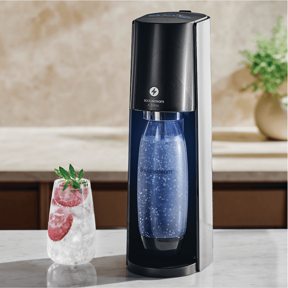 SodaStream E-Terra Black Starter Kit Sparkling Water Machine