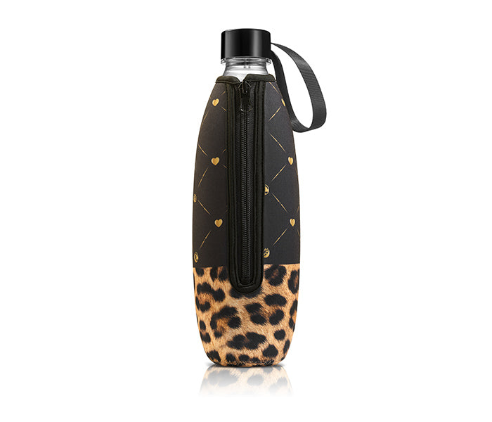 Leopard Designed Bottle Sleeve
