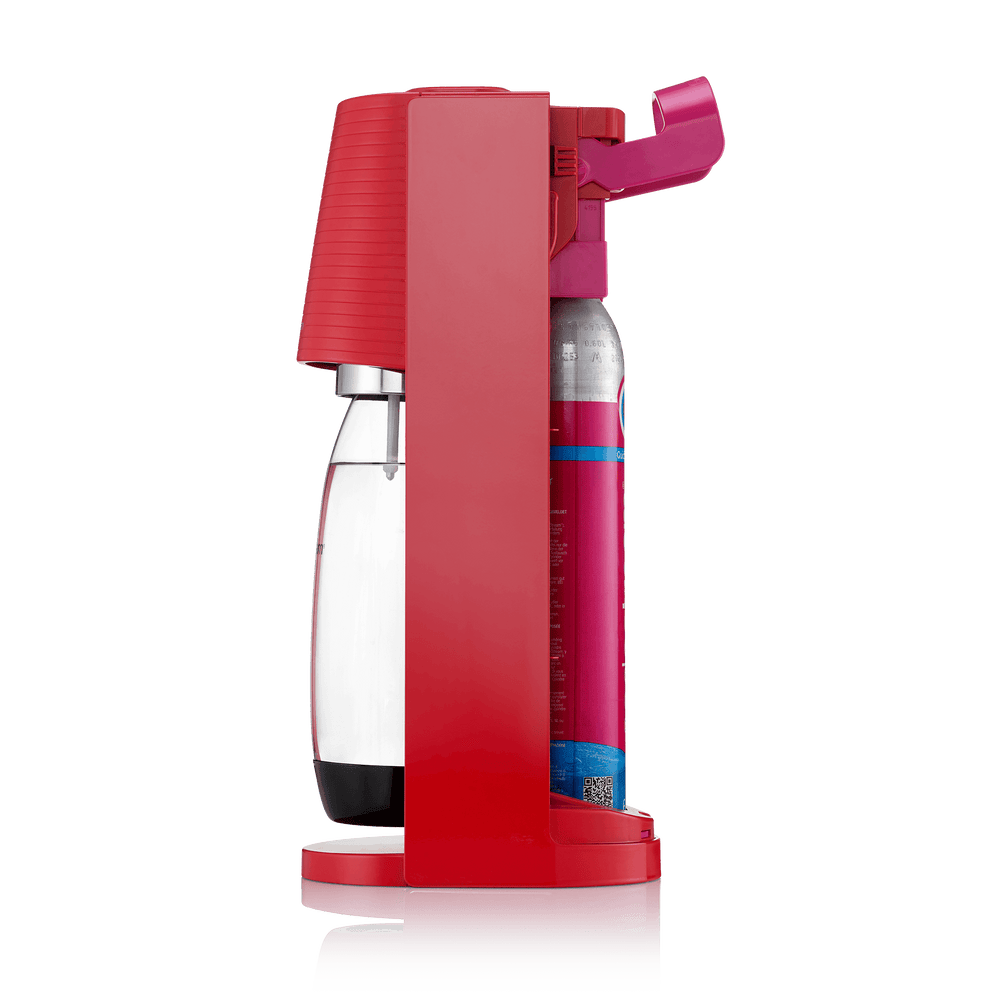 sodastream red terra carbonation bundle with quick connect