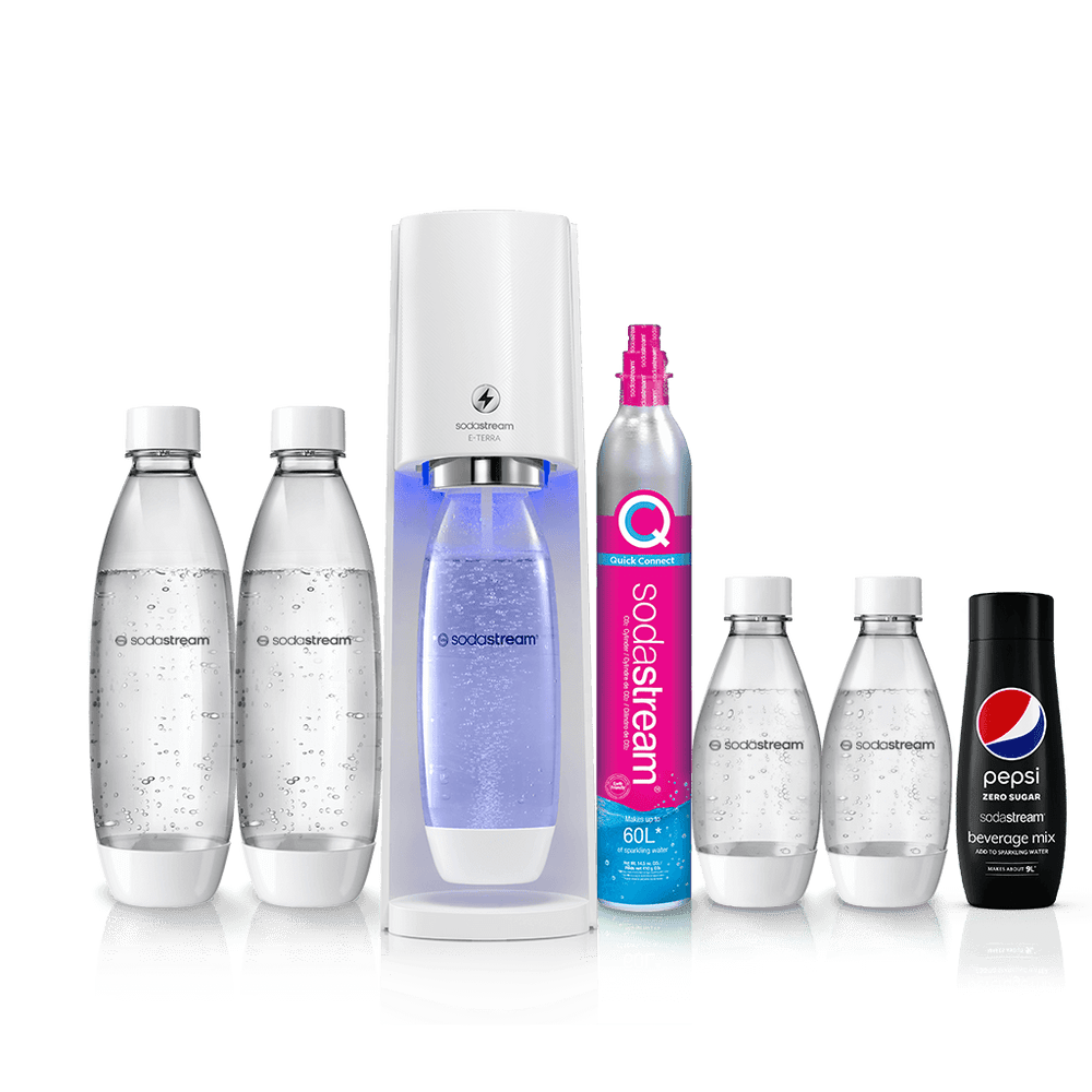SodaStream E-Terra white hydration pack
