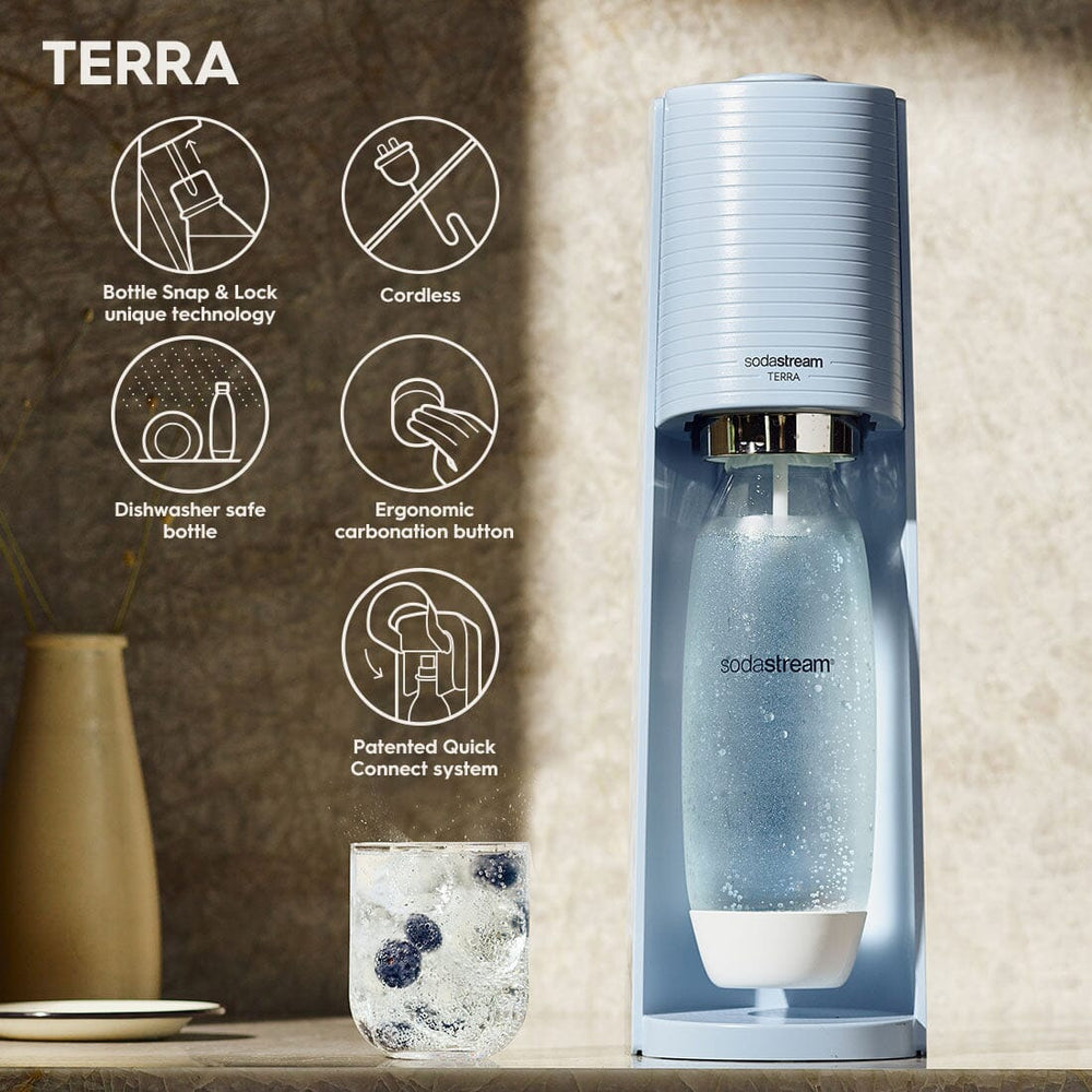 SodaStream Terra misty blue Sparkling Water Maker